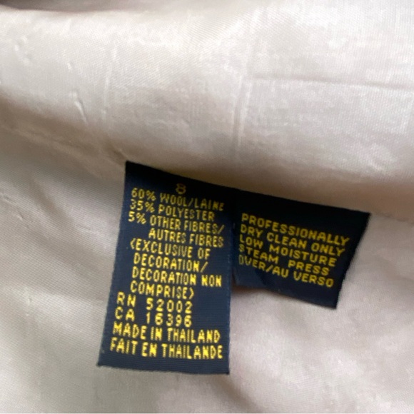 Liz Claiborne Textured Tan Wool Blend Blazer - Picture 8 of 16